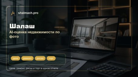 Шалаш запустил AI-оценку недвижимости по фото: сервис считает цену, ремонт, риски и торг
